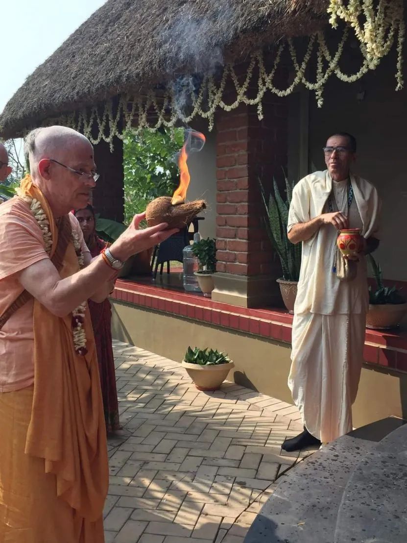 Kutir Pravesa - Godruma Kutir, wioska Gaura, Mayapur - 11.12.2022