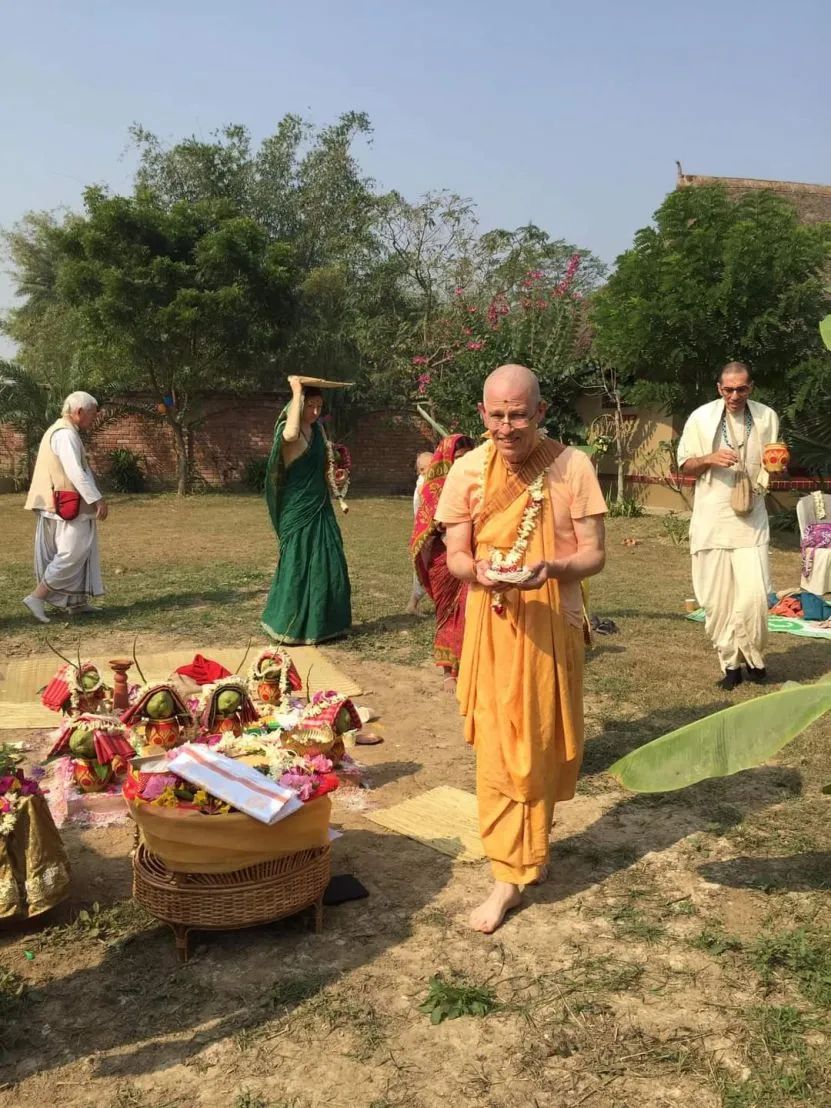 Kutir Pravesa - Godruma Kutir, wioska Gaura, Mayapur - 11.12.2022
