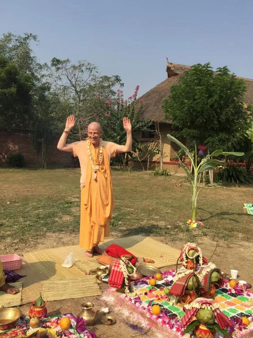 Kutir Pravesa - Godruma Kutir, wioska Gaura, Mayapur - 11.12.2022