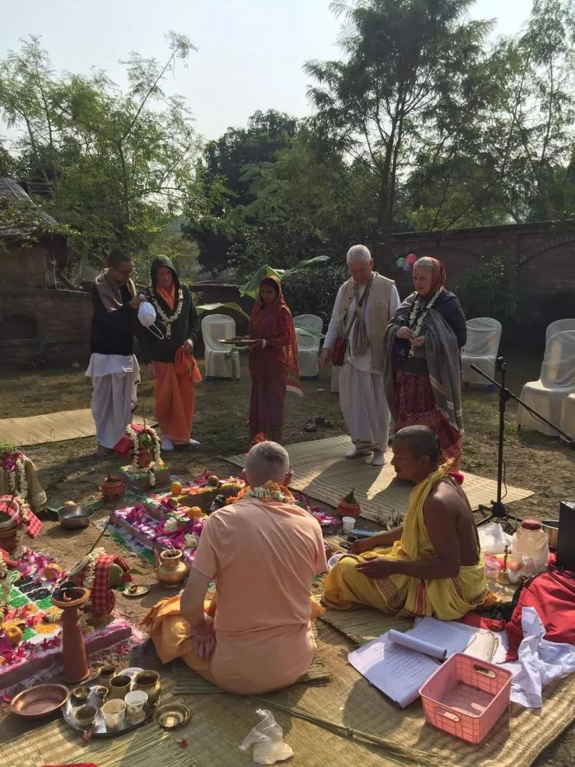 Kutir Pravesa - Godruma Kutir, wioska Gaura, Mayapur - 11.12.2022