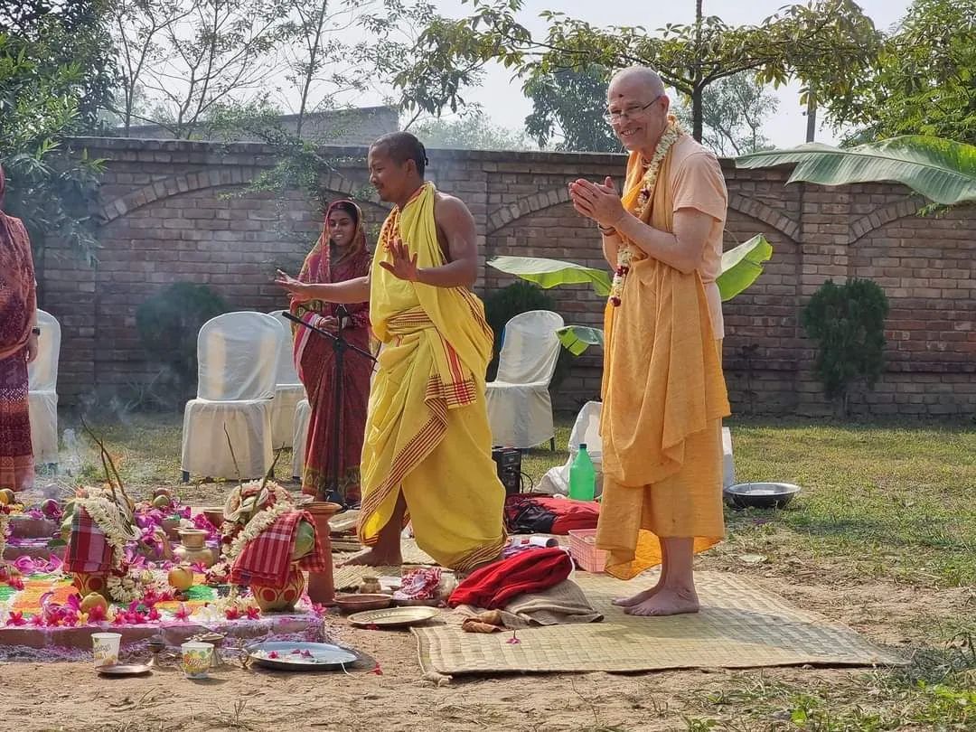 Kutir Pravesa - Godruma Kutir, wioska Gaura, Mayapur - 11.12.2022